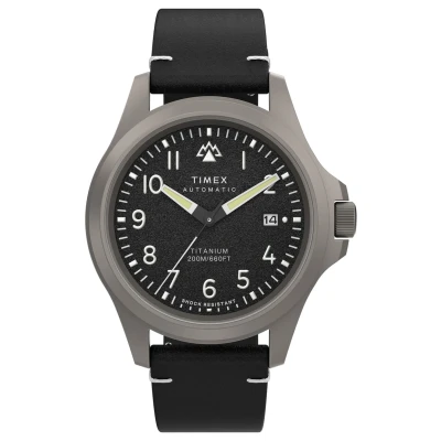 Afbeelding van Timex Expedition North Titanium Automatic Horloge Black, Heren, Maat: One Size, Black
