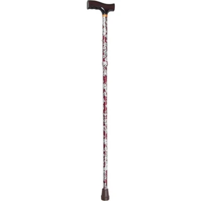 Afbeelding van Opvouwbare wandelstok Burgundy Kort 74 84 cm