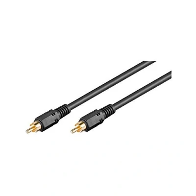 Afbeelding van Digitale Coax Audiokabel Verguld 2 meter Zwart