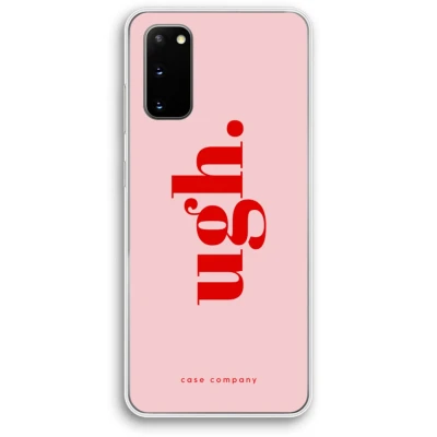 Afbeelding van Case Company® hoesje geschikt voor Samsung Galaxy S20 Ugh Soft Cover Telefoonhoesje Bescherming aan alle Kanten en Schermrand