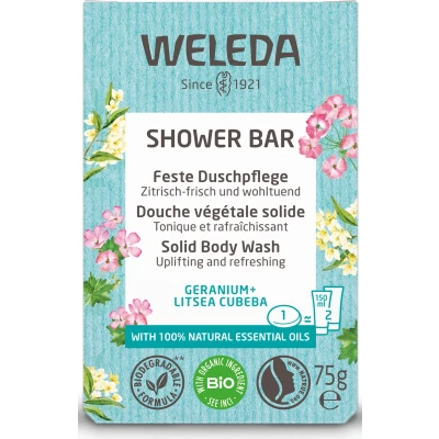 Afbeelding van Weleda Shower Bar Geranium + Litsea Cubeba 75g