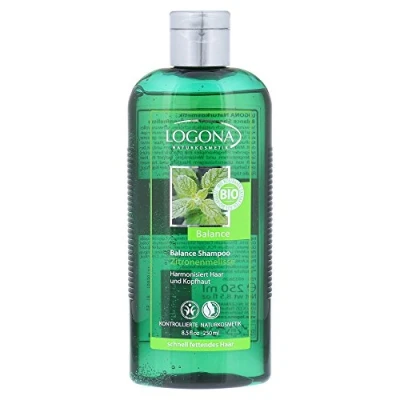 Afbeelding van LOGONA Naturkosmetik Anti Fett Shampoo Bio Zitronenmelisse, Schenkt Licht &amp; Frisch, Harmoniseert de balans op het hoofd, met biologische plantenextrakten, 250 ml
