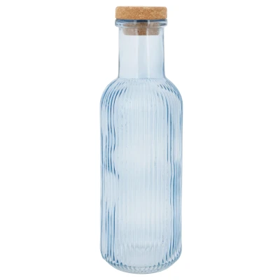Afbeelding van Cosy &amp; Trendy Waterkaraf met Kurk Raya Blauw 1 Liter