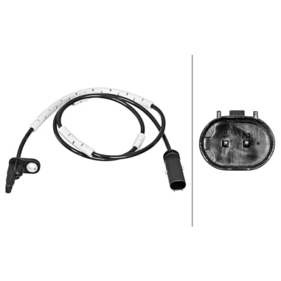 Afbeelding van HELLA 6PU 358 217 171 ABS Sensor Geluidsensor 2 polig 785mm BMW: 4 Coupe, 3 Saloon, 1 Hatchback
