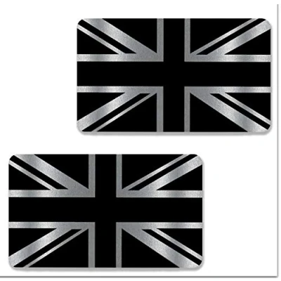 Afbeelding van Biomar Labs Set van 2 vinylstickers Engelse vlag Groot Brittannië Voor auto, motorfiets, fiets, raam, Tuning B 256