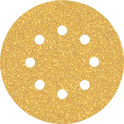 Image de BOSCH 2608900803 Feuille abrasive Expert C470 Best pour le bois et la peinture, diamètre 125 mm, grain 40, 8 trous (5 pcs)