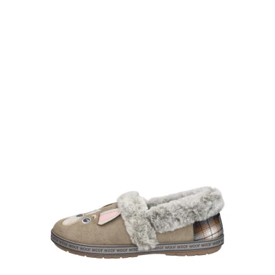 Afbeelding van Skechers Too Cozy Dog Attitude Dames Sloffen Taupe Maat 36