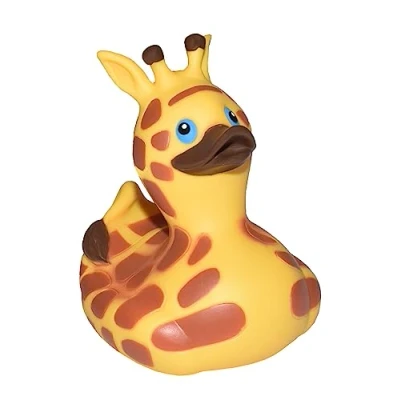 Afbeelding van Wild Republic Badeend Giraffe Junior 10 Cm Geel/bruin