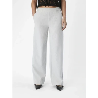 Afbeelding van Object LISA WIDE NOOS Broek, Dames, Maat: 34, Light grey melange