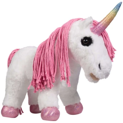 Afbeelding van HKM Knuffel Pony Unicorn Wit