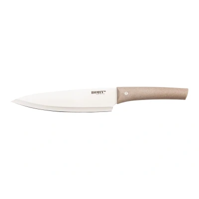 Afbeelding van Homey&#039;s VITT koksmes 20cm RVS/tarwegras duurzame verpakking