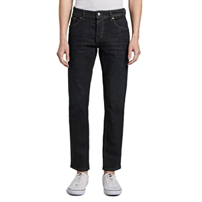 Afbeelding van TOM Tailor denim Aedan Straight leg jeans, Heren, Maat: 33x36, Dark blue