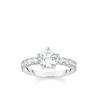 Afbeelding van Thomas SABO Solitaire Ring, Dames, Maat: 54, White