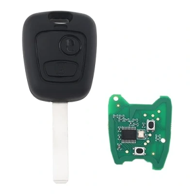 Afbeelding van 433 MHz 2 Knoppen Keyless Remote Key Fob met Chip en VA2 Blade voor C2 (03/10/2003 2006) / C3 Pluriel Peugeot 307