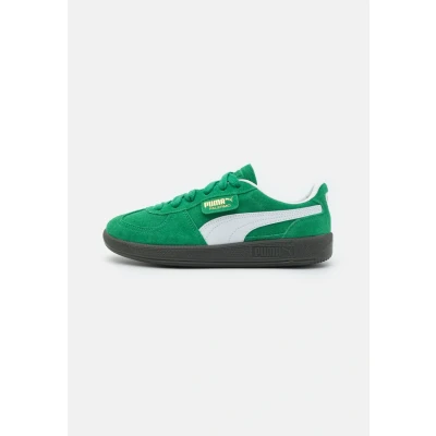 Afbeelding van Puma Palermo JR Unisex Sneakers laag voor kinderen, Maat: 39, Archive green/white Veloursleer