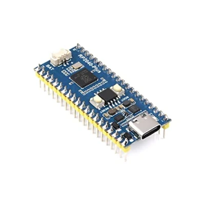 Afbeelding van RP2040 plus M Mini development board met voorgelaste kop gebaseerd op Raspberry Pi microcontroller, ver. High performance Pico like MCU kaart, 16 MB flitser, USB C connector