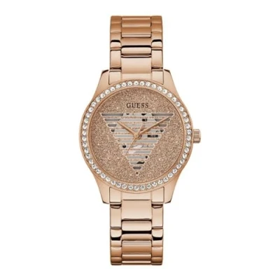 Afbeelding van GUESS dames Lady Idol horloge GW0605L3 in de kleur Roségoud