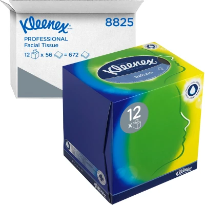 Afbeelding van Facial tissues Kleenex kubus 3 laags 56stuks wit 8825