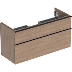 Afbeelding van Geberit iCon wastafelonderbouwkast met 2 schuifladen, eiken 1184 x 615