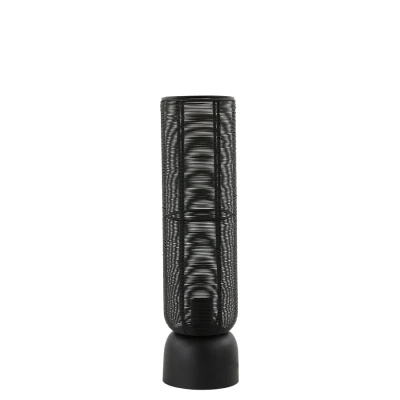 Afbeelding van Trendy tafellamp zwart koker 50cm