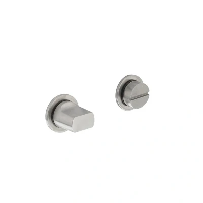 Afbeelding van Intersteel WC sluiting met minimalistische ronde rozet rvs geborsteld