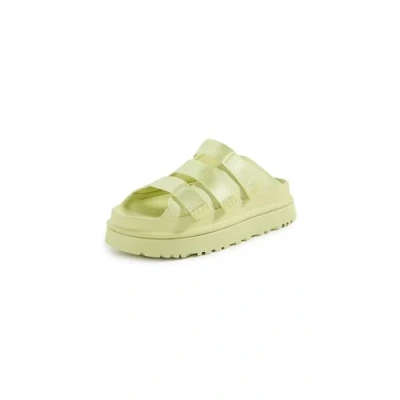 Afbeelding van UGG dames slipper Goldenglow in geel rubber