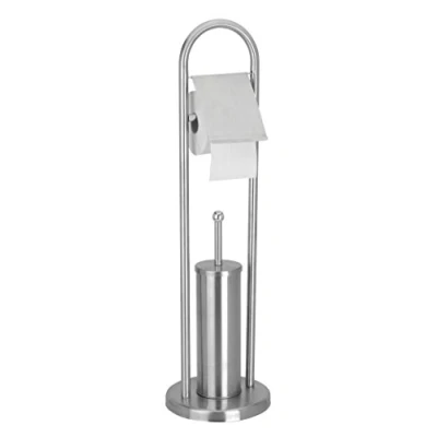 Afbeelding van Wc butler Bathroom Solutions (Toiletrolhouder, Toiletborstel met houder, Mat RVS)