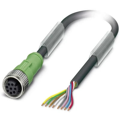 Afbeelding van Phoenix Contact 1522590 Sensor/actuator connector, geassembleerd M12 Aantal polen: 8 Bus, recht 1.50 m 1 stuk(s)