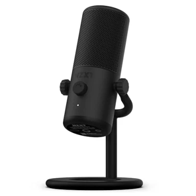 Image de NZXT Capsule Mini AP WMMIC B1 Microphone USB Haute résolution Diagramme polaire cardioïde Idéal pour le streaming, la création de contenu et podcasting Filtre anti pop intégré Noir