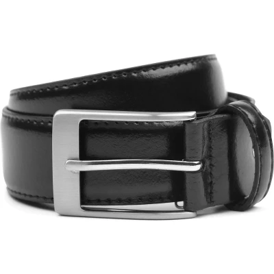 Afbeelding van Suitable Riem Zwart Leer 010 maat 105 Heren Herenkleding Herenriem