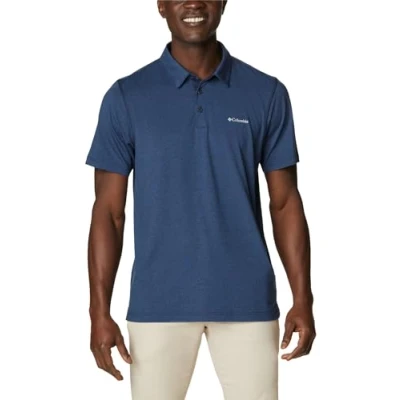 Afbeelding van Columbia Tech Trail Polo Shirt 1768701465, Mannen, Marineblauw, Poloshirt, maat: S