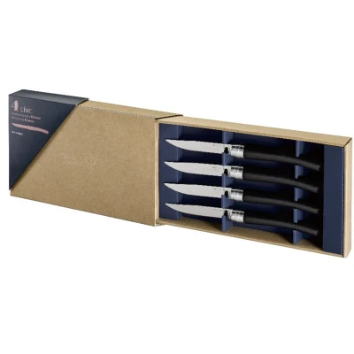 Afbeelding van Opinel Table Chic tafelmessenset 4 delig ebbenhout glad lemmet
