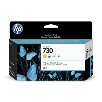 Image de HP 730 130 ml jaune original DesignJet cartouche d&#039;encre pour SD Pro MFP, T1600, T1600dr, T1700, T1700dr, T2600, T2600dr