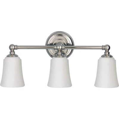 Afbeelding van Badkamer wandlamp Huguenot Lake, met drie lampjes