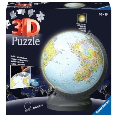 Image de Puzzle 3D Globe terrestre lumineux Ravensburger 540 Pièces