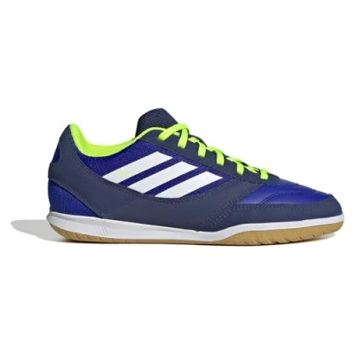 Afbeelding van adidas Performance SALA Competition Unisex Zaalvoetbalschoenen voor kinderen, Maat: 31, Lucid blue/white/lucid lemon Imitatieleer/ textiel