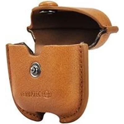 Afbeelding van TERRATEC AirBox beschermhoesje voor AirPods Shape fixed PU Leder lichtbruin