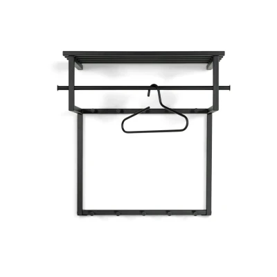 Afbeelding van RIZZOLI BLACK EDITION Wandkapstok Zwart