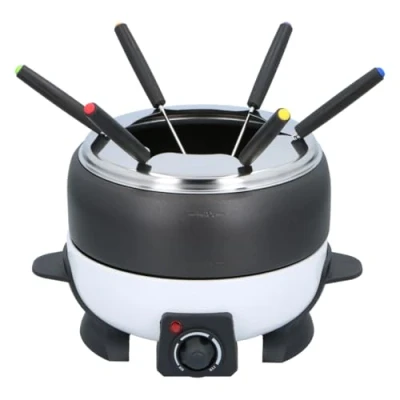 Afbeelding van Fondueset 6 Personen Zwart Wit