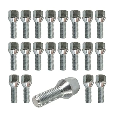 Afbeelding van 20 stuks wielbouten I M14 x 1,5 28 mm SW kegel 17 compatibel met BMW Audi VW Skoda Opel Seat