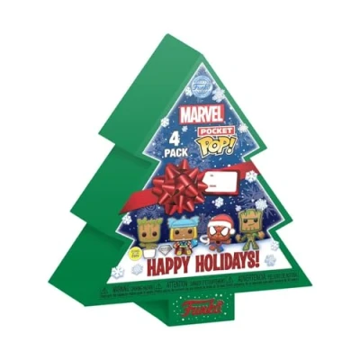 Afbeelding van Funko POP! Marvel Holiday 2022 Pocket Keychains 4 Pack Tree Box