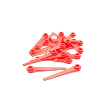 Afbeelding van vhbw 20 stuks reservemessen compatibel met Gardena EasyCut Li 18/23 R (artikel 9823 20) reservemes kunststof rood