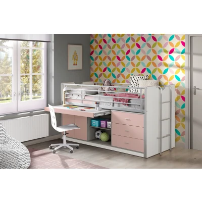 Afbeelding van LUCEVI Bonny 95 Halfhoogslaper 90x200cm Lichtroze