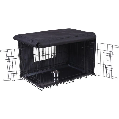 Afbeelding van Adori Bench Hoes Zwart Hondenbench 109x72x77 cm
