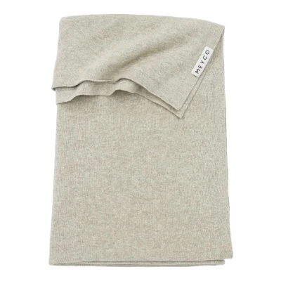 Afbeelding van Meyco Deken Wieg Knit Basic Sand Melange