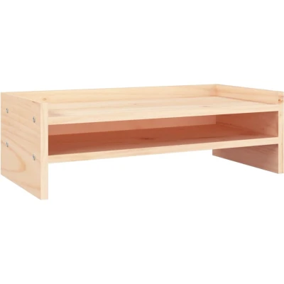 Afbeelding van Monitorstandaard 50x24x16 cm massief grenenhout