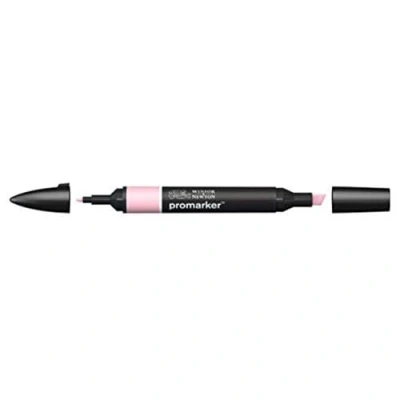 Afbeelding van Winsor &amp; Newton ProMarker 0203212 professionele markeerstiften, 2 fijne en brede punten, voor tekeningen, design lay out, babyroze