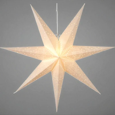 Afbeelding van Kerstster met lamp 70cm