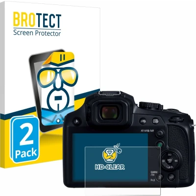 Afbeelding van BROTECT Screenprotector voor Panasonic Lumix DC FZ82D Folie Beschermfolie transparant (2 Stuks)