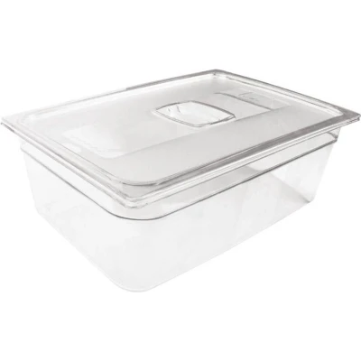 Afbeelding van Gastronorm voedselpan 1/1 13 ltr, Rubbermaid, model: VB 000131, 6 stuks per verpakking, transparant